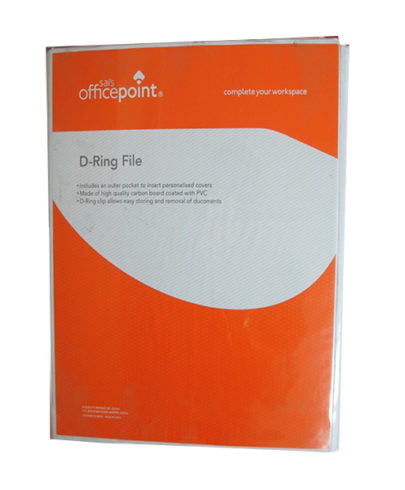 Officepoint D-Ring File White 1520D-0